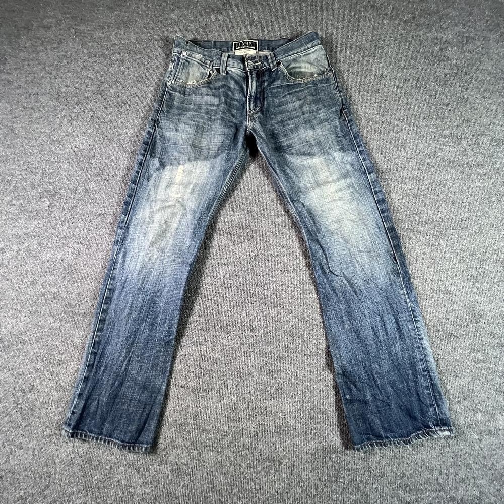 VINTAGE Levi's 514 Straight Jeans Men's 32x30 Blue Cotton Denim Outdoor Workwear